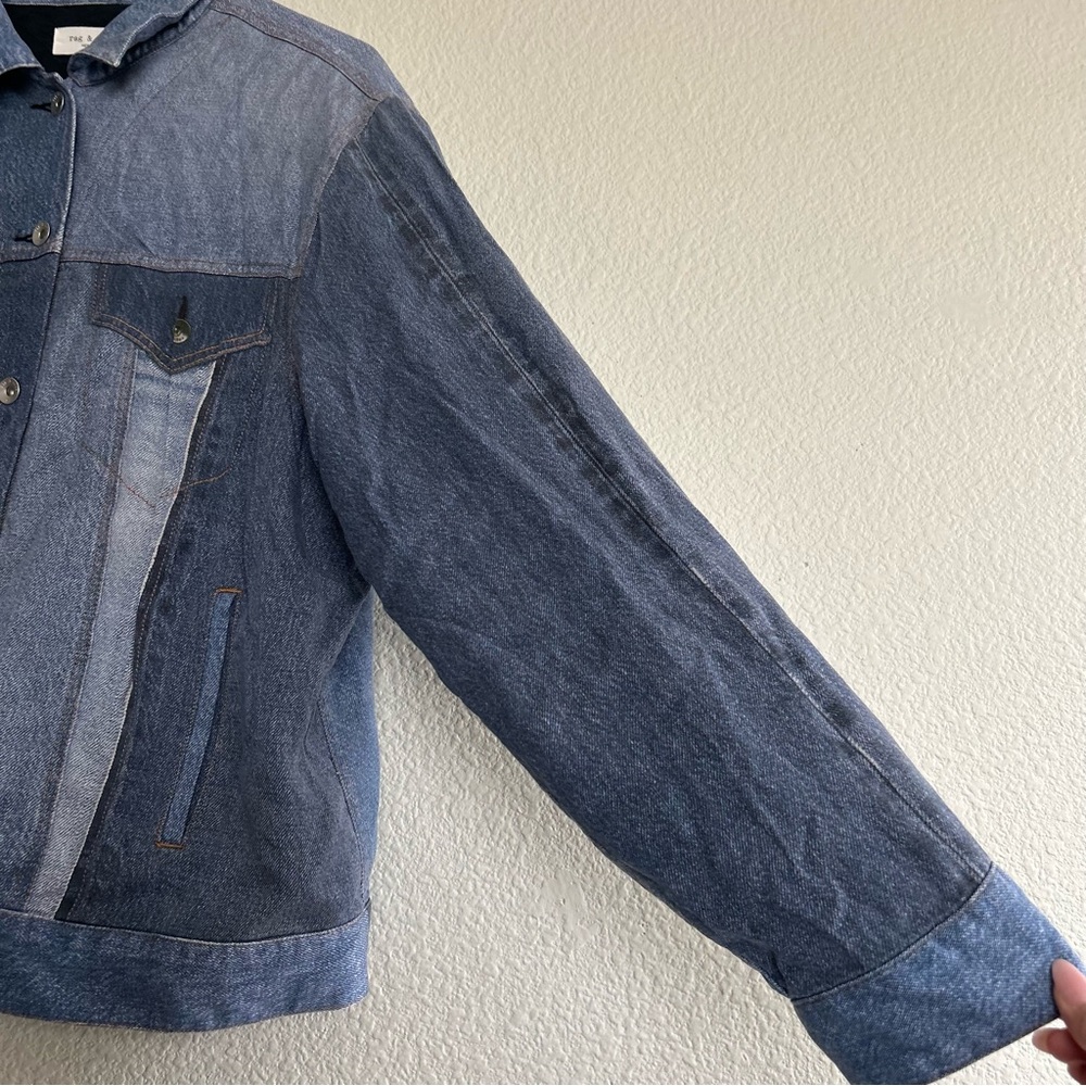 Rag & Bone Women's Patchwork Liquid Miramar Truck… - image 5